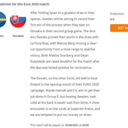 Football Predictions dự đoán Thụy Điển vs Slovakia, 20h ngày 18/6 – Nhà Cái 188Bet