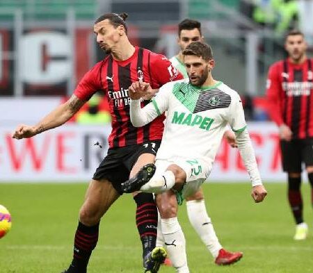 Biến động tỷ lệ kèo Sassuolo vs AC Milan, 23h30 ngày 30/8