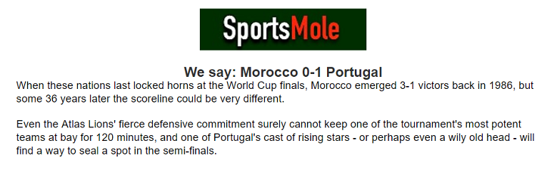Jonathan O’Shea dự đoán Morocco vs Bồ Đào Nha, 22h ngày 10/12 - Ảnh 1