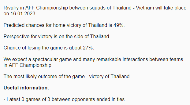 Live Score dự đoán Thái Lan vs Việt Nam, 19h30 ngày 16/1 - Ảnh 3