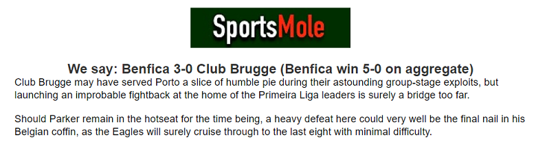 Ben Knapton dự đoán Benfica vs Club Brugge, 3h ngày 8/3 - Ảnh 1